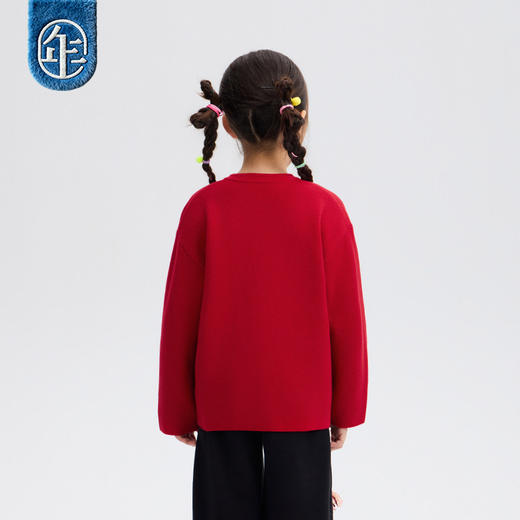年衣童装针织开衫儿童冬季新款男女童利马如意针织开衫 商品图4