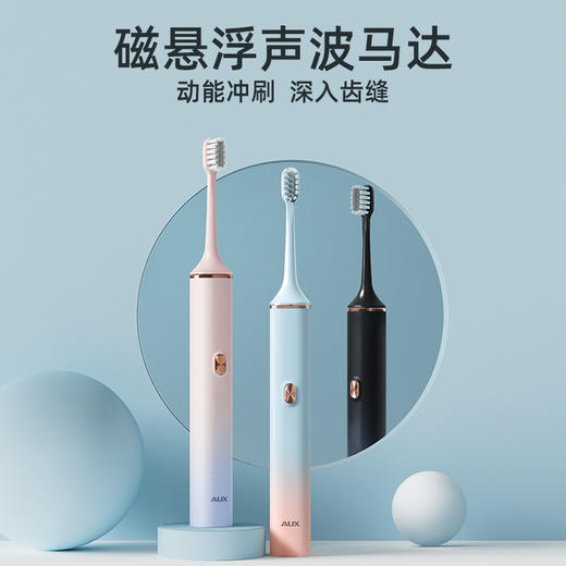 【电动牙刷情侣款】软毛刷头成人智能牙刷 充电款礼盒套装 送男女朋友新年礼物 商品图0