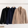 男士长绒摇粒绒保暖立领拉链夹克外套 商品缩略图0