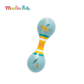 Moulin Roty 双头沙锤 奥尔加的旅行系列 音律启蒙 适合2岁+ 法国品牌 -714107