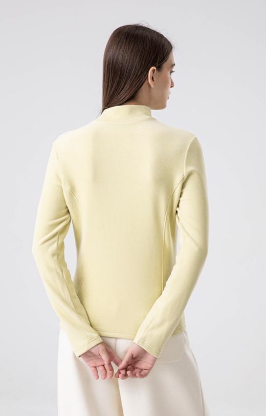 「老顾客福利款—羊毛蚕丝空气层打底上衣」洛诗琳新款莫兰迪色系半高领打底上衣2025秋冬万能养肤空气层修身上衣(7天左右发货)yz34740 商品图5