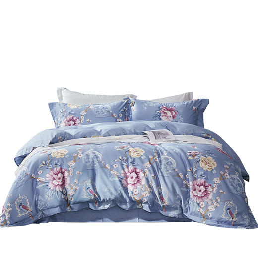 富安娜纯棉印花四件套柳若浮烟【分仓直发，72小时发货，周末节假日不发货】 商品图9