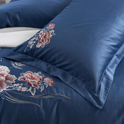 富安娜60支长绒棉四件套繁花·瑾念【分仓直发，72小时发货，周末节假日不发货】 商品图4