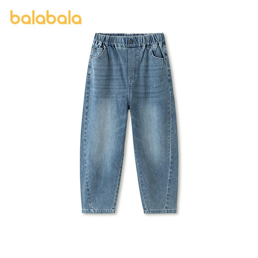 巴拉巴拉童装男童裤子儿童牛仔裤春装中大童宽松长裤时尚百搭潮 商品图0