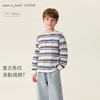 马克珍妮复古条纹男童亲肤纯棉T恤2026年春装新款560258 商品缩略图0