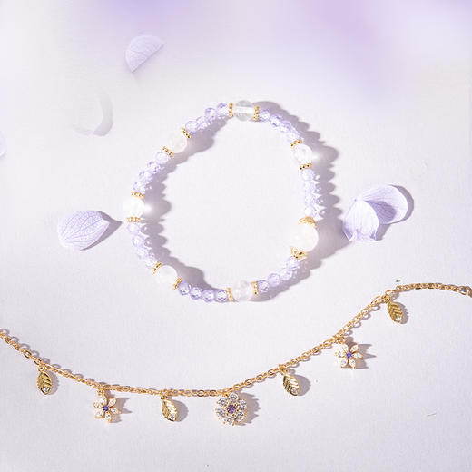 大英博物馆 博物志系列 浪漫花园 水晶可拆卸叠戴手链 商品图1