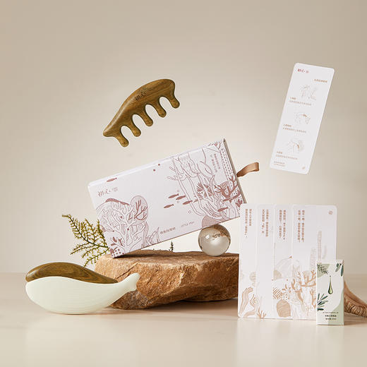 初心| 摸鱼梳按摩梳绿檀 商品图4