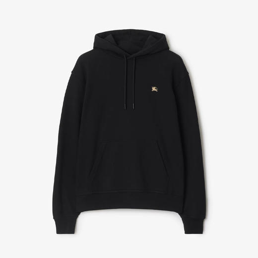 BURBERRY 巴宝莉 男士十字绣马术骑士徽标棉质连帽卫衣 黑色 8110938 A1189 商品图0