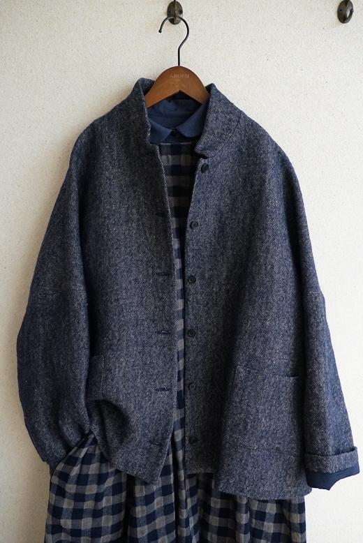 apuntob 羊毛麻复古西装外套 商品图4
