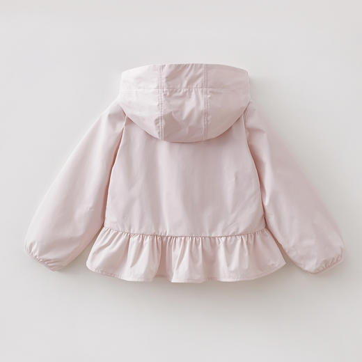 马克珍妮甜美花边女童柔软连帽外套2026年春装新款560281 商品图4