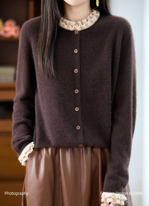 温柔木耳花边100%纯羊毛软糯毛衫 商品图9