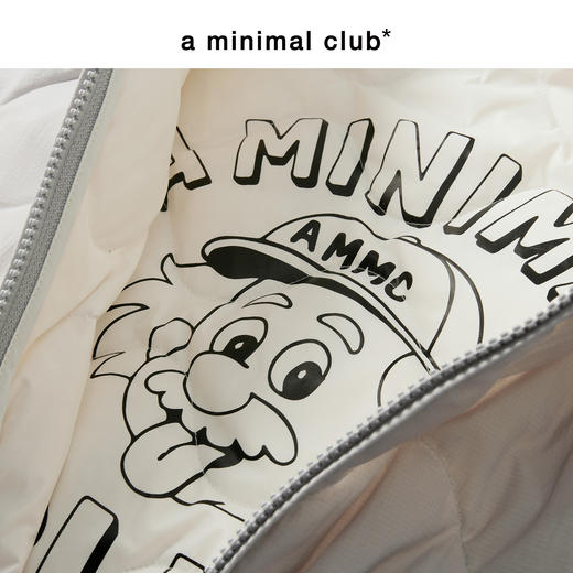 a minimal club复古立体葫芦绗缝90鸭绒羽绒服配围巾AM5BDJ18 商品图2