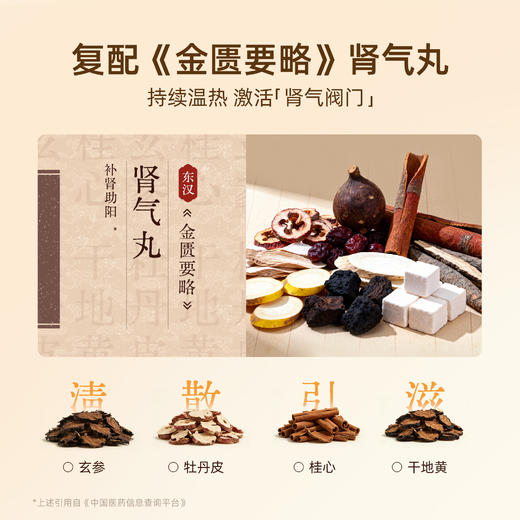 玄参地黄护肾贴  蒸汽热敷   灸膏双效   腰膝酸软   腰腹冰凉 商品图3