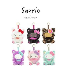 日本三丽鸥Nakajima快乐猫咪Kitty毛绒公仔