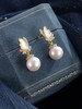 子佩集【蝶梦星河】银S925珍珠惜王妃耳钉【MLEH017】9.5mm珠镀金白贝母蝴蝶2601 商品缩略图5