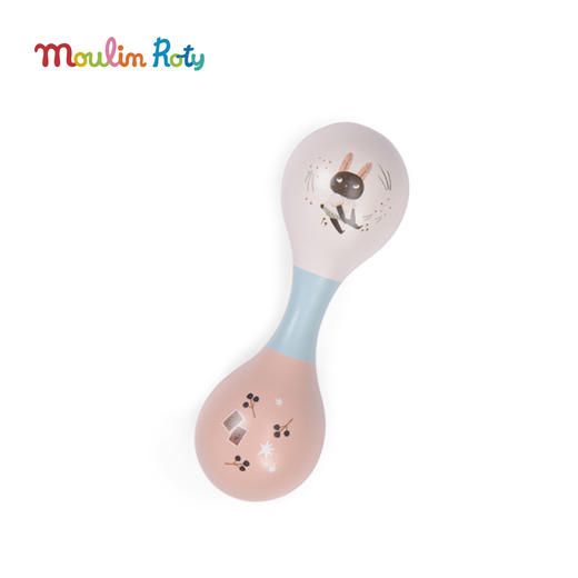 Moulin Roty 双头沙锤 奥尔加的旅行系列 音律启蒙 适合2岁+ 法国品牌 -714107 商品图2