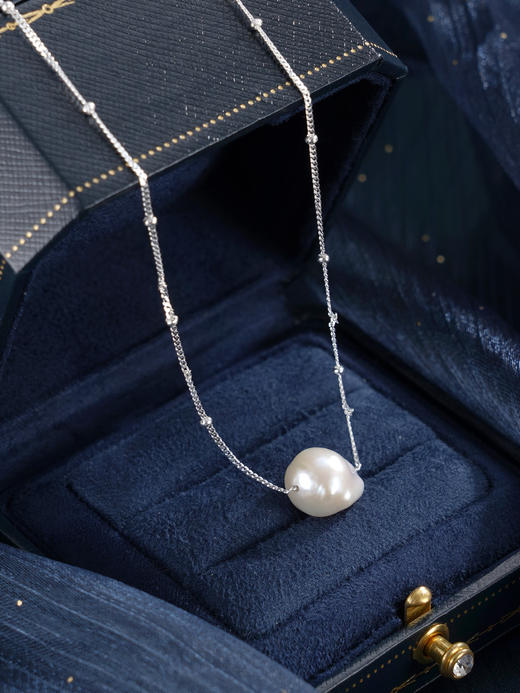 子佩集【玲珑溯光】银S925珍珠惜王妃项链【SPN0747002】11-12mm巴洛克珠2601 商品图2