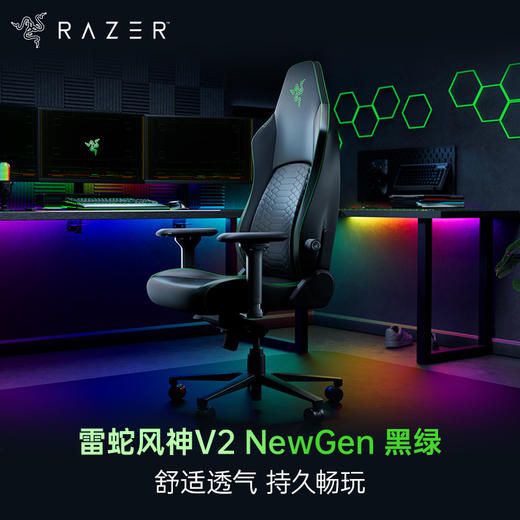 Razer雷蛇 风神V2 NewGen电竞椅人体工学电脑椅【雷蛇官方直营，4年有限质保】 商品图0