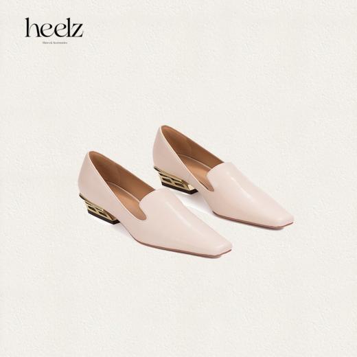 heelz设计师手工鞋履 ｜H繁花跟牛皮鸭嘴 乐福鞋  3.6 公分 商品图2