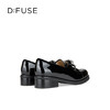 Dfuse迪芙斯2026春季新款方头蝴蝶结甜酷漆皮深口鞋舒适乐福鞋女鞋DFE1112044 商品缩略图8