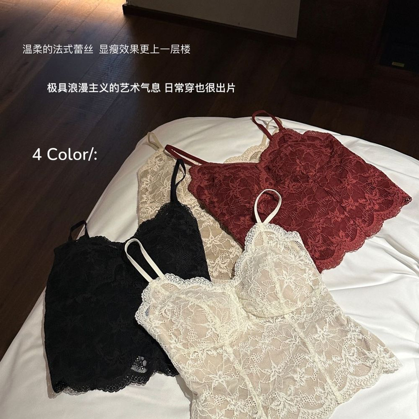 蕾丝吊带背心