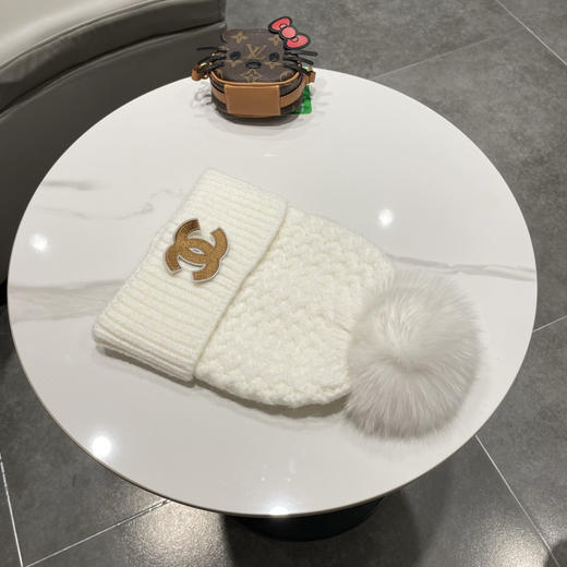 秋冬特惠💰180 香奈儿针织帽，菠萝纹理设计，金色双C标志点缀 商品图7