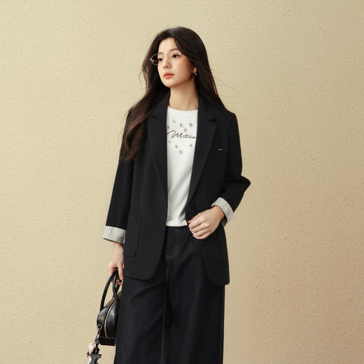 【商场同款】诗凡黎长期主义西装25秋新款高阶通勤外套3G8310061 商品图2
