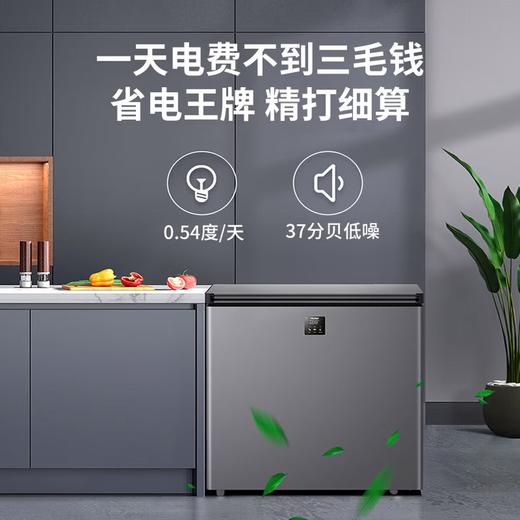 海尔（Haier）家用冰柜 冷柜小型 细胞级冷冻多重抑菌净味冷藏冷冻柜 一级能效 卧式家用节能PCM钢板内胆冰柜 钣金面板-40度减霜 200L 200GHEPS9 商品图0