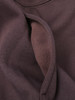 深棕纯色半拉链连帽卫衣 宽松廓形抽绳双口袋休闲显瘦秋冬通勤慵懒风百搭套头上衣 商品缩略图3