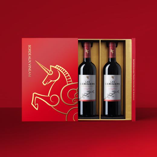 翡马*波尔多进口红葡萄酒2014年 13.5度 750ml*2  2026新年春节马跃福至礼盒 商品图2
