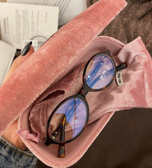 miu书呆子黑框眼镜镜框 商品图6