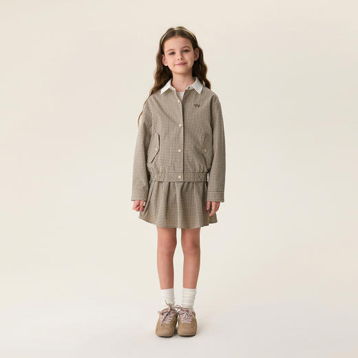 马克珍妮英伦学院女童Miu系格纹套装2026年春装新款560289 商品图2