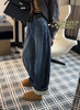 大幂幂同款加绒老爹弯刀牛仔裤 商品缩略图11