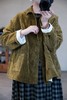 apuntob复古绿棉麻外套 商品缩略图0