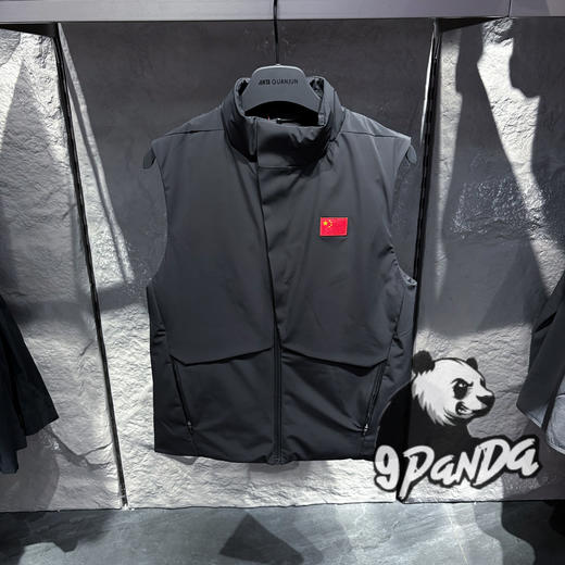 安踏冠军2026春装新款男士羽绒马甲立领马甲背心防泼水152610605 商品图0