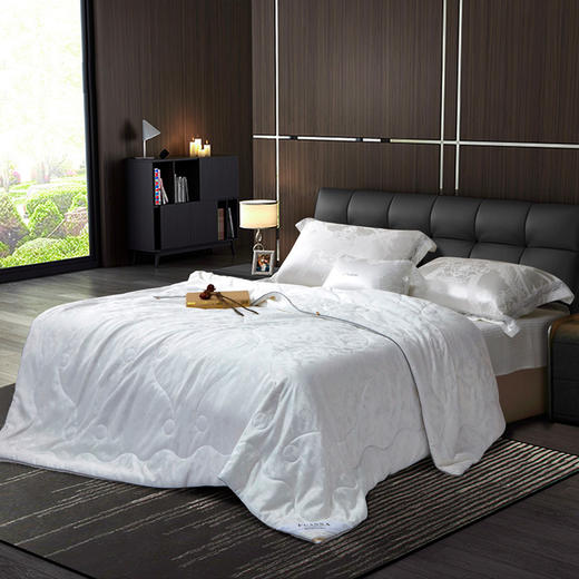 富安娜桑蚕丝大提花被锦瑟年华230*229cm【分仓直发，72小时发货，周末节假日不发货】 商品图1