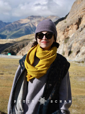 PETIT SCHAN小闪 CLO#633 no rules rules 不拘一格 羊毛棉圈纱双面双层织物手工染色格子小马甲