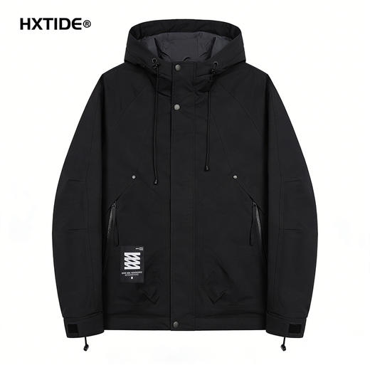 【新品上新】HX 冬季短款带帽棉服经典款S112444391101 商品图0