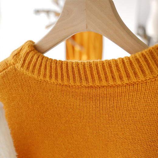 南瓜橘混纺毛衣，上身秒提亮，柔软舒适好时髦【预售3-5天发货】 商品图5