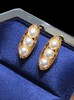 【私席真珠·新年盛宴】18K金镶钻AKOYA珍珠耳针，4.5/5mm，圆（孤品） 商品缩略图1