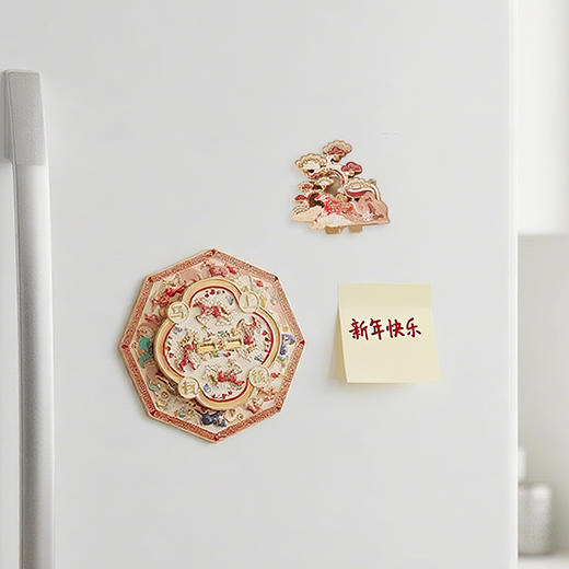 大英博物馆 马年系列 马上有钱 金属旋转摆件冰箱贴 商品图2