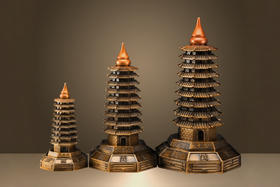 纯铜文昌塔摆件，旺文益智，九层/十三层