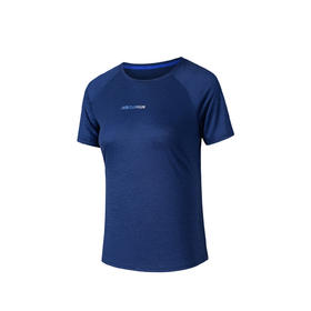 安踏冠军羊毛短T | 户外越野跑女短袖针织衫圆领上衣T恤162610102