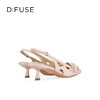 Dfuse迪芙斯2026春季新款尖头细跟格桑花柔软羊皮通勤高跟凉鞋女鞋DFE1114021 商品缩略图8