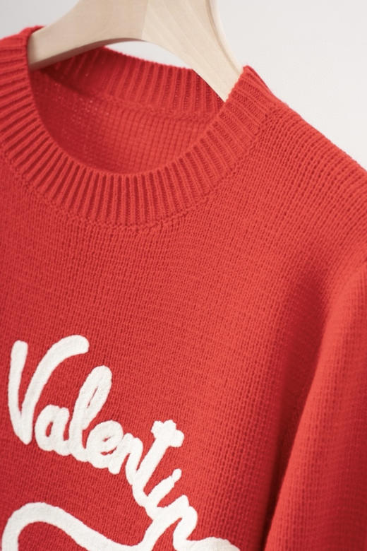 华伦天奴自带氛围的红色羊毛衫！ 商品图6