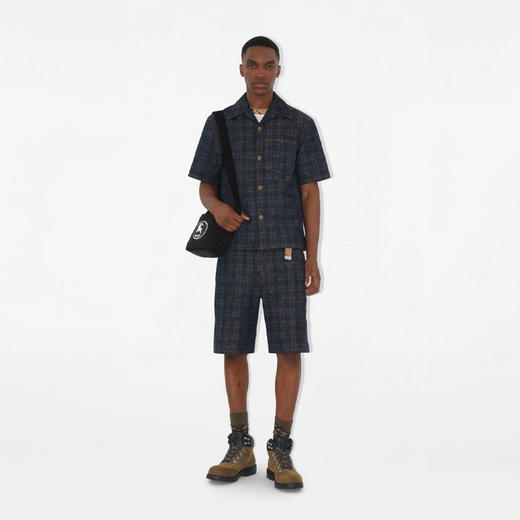 BURBERRY 巴宝莉 男士马术骑士印章奥克尼单肩包 黑色 8111388 A1189 商品图5