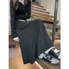 黑灰色法式鱼尾裙女秋季2026新款垂坠感高腰中长款慵懒包臀半身裙聚★为爱严选 商品缩略图5