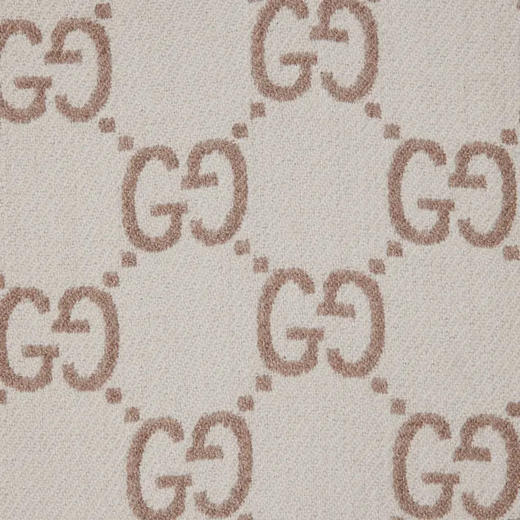GUCCI 古驰 中性GG羊毛提花斗篷 米色 817831 3G200 9165 商品图1