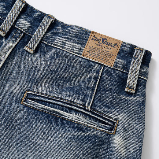 714stree美式复古水洗宽松牛仔裤男款2026春季立体口袋直筒工装裤 商品图2