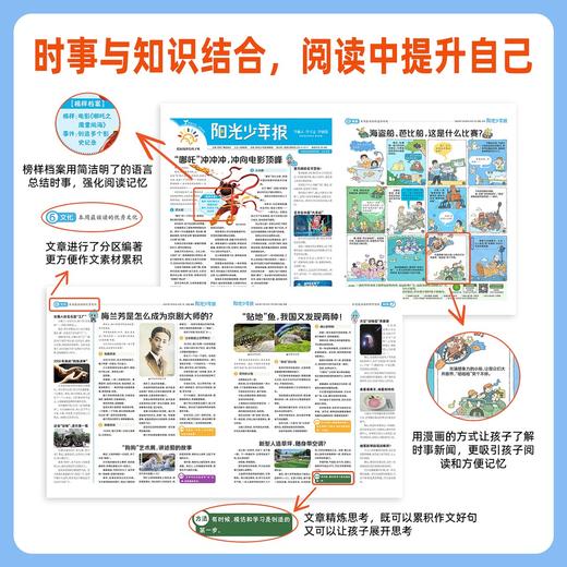 【树妈优选】6-12岁阳光少年报 【语文提升小学版】 商品图3